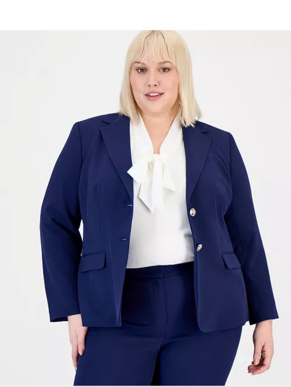 Classic Navy Women's Blazer & Straight Leg Pants - Professional 16W/14W NWT